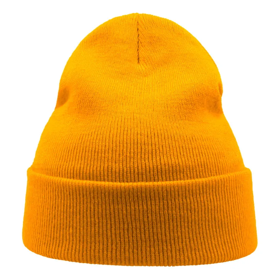 Шапка вязаная  двойная WIND с отворотом