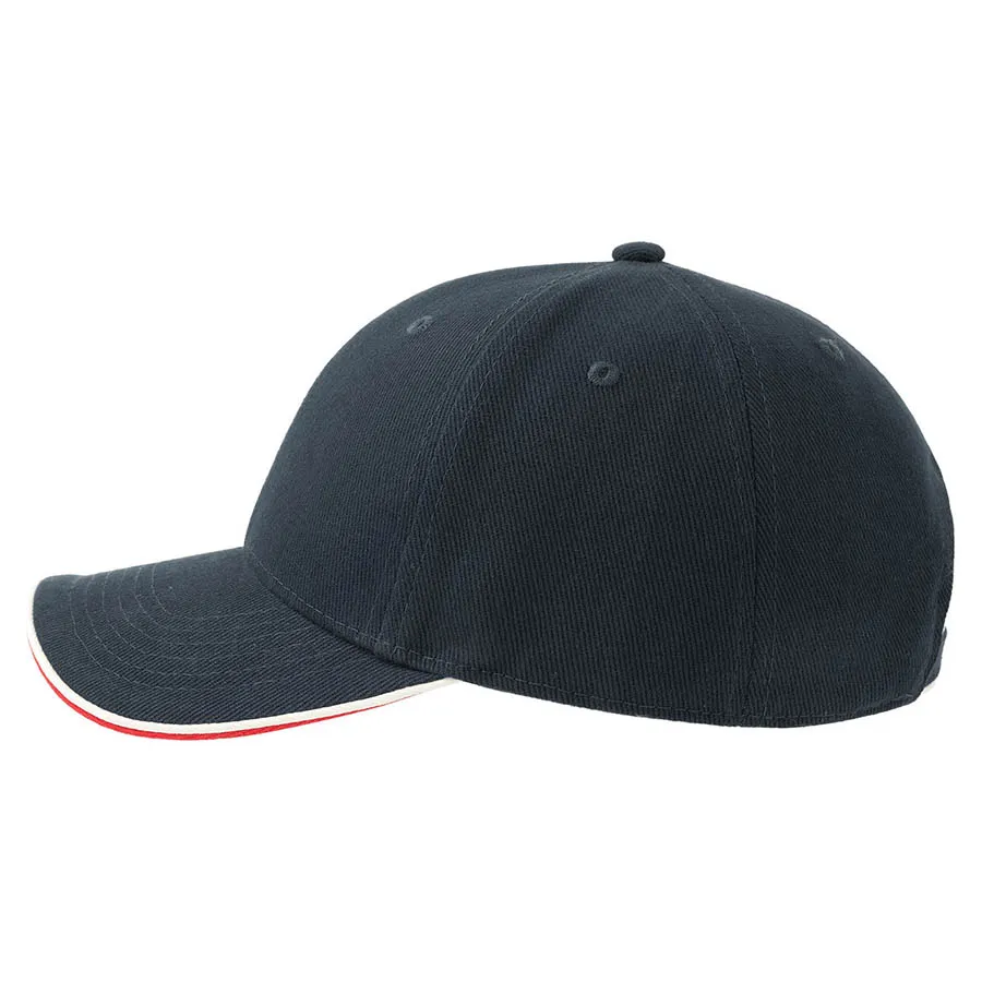 Бейсболка PILOT PIPING SANDWICH-S, 6 клиньев, металлическая застёжка