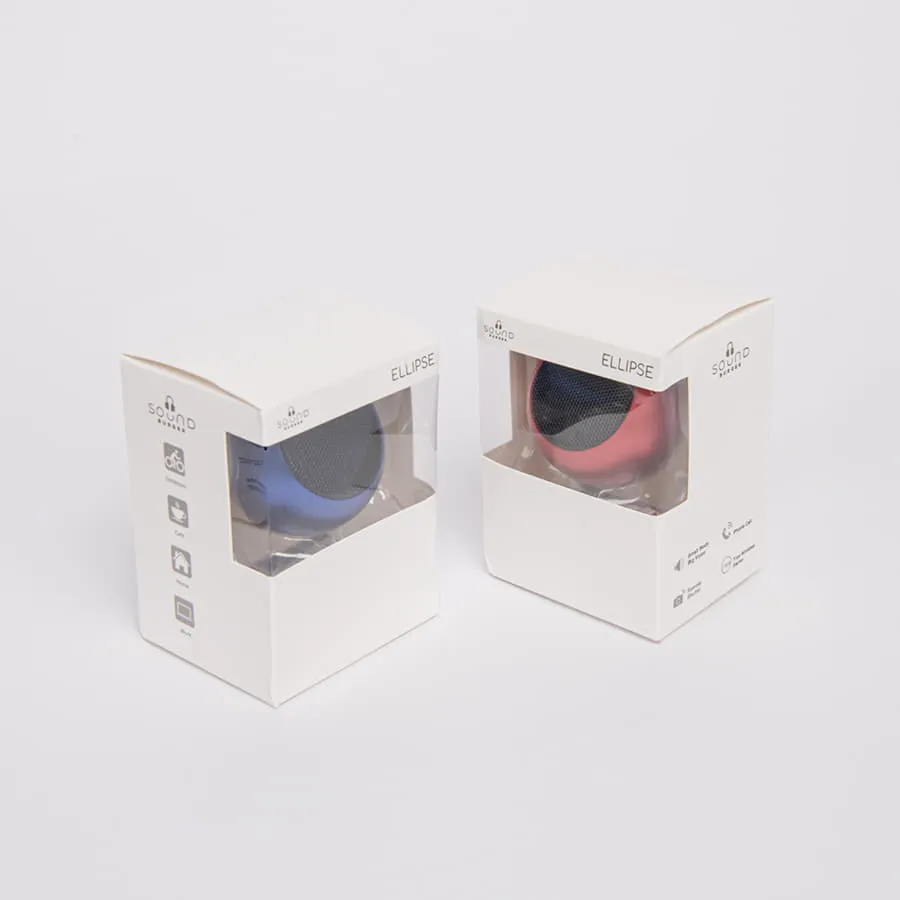 Портативная mini Bluetooth-колонка Sound Burger "Ellipse" серебро