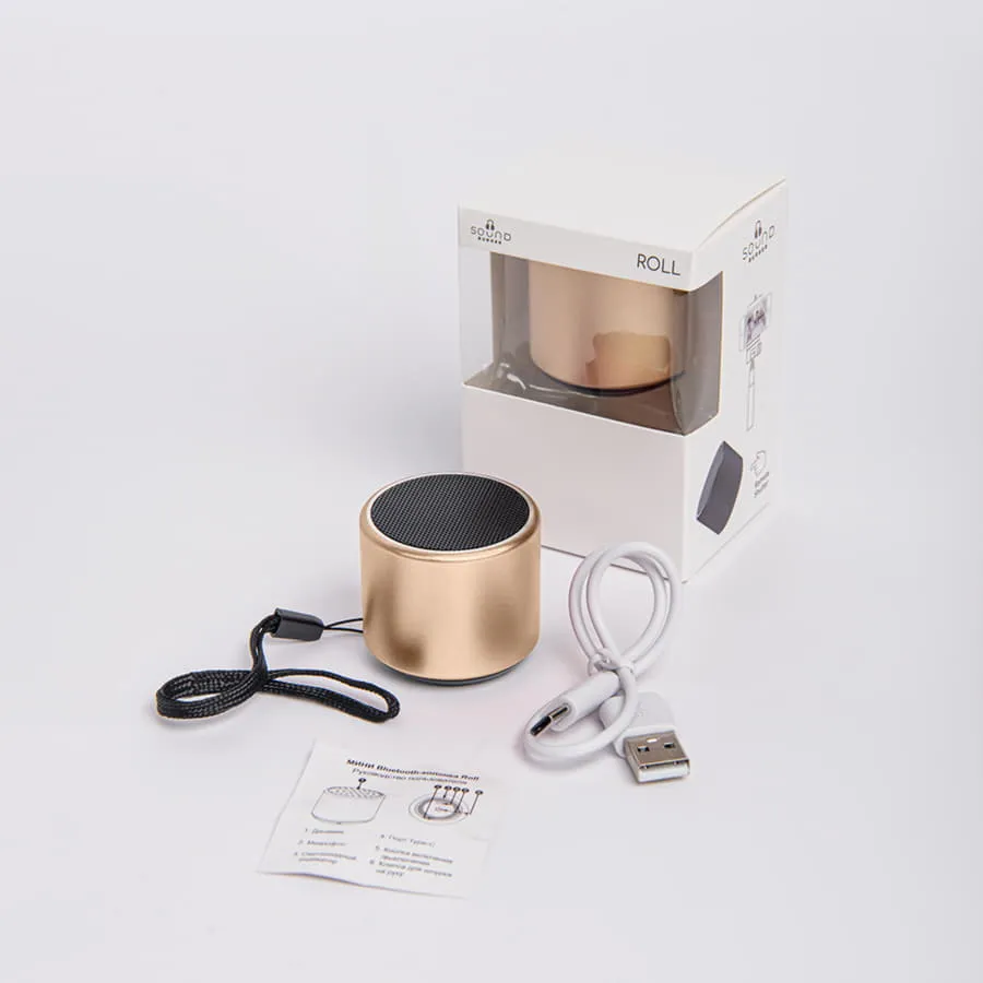 Портативная mini Bluetooth-колонка Sound Burger "Roll" красный