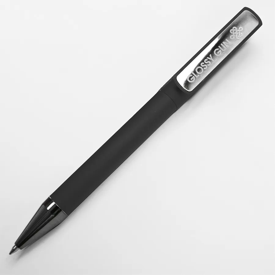 Ручка шариковая GLOSSY GUN с покрытием soft touch