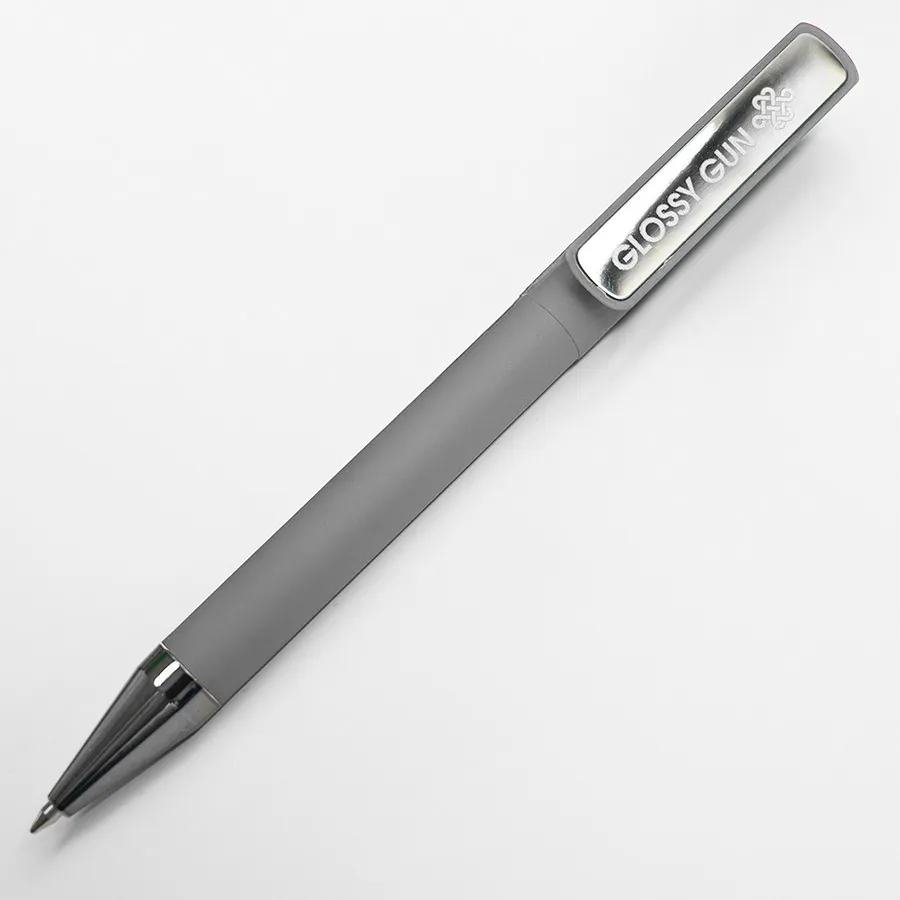 Ручка шариковая GLOSSY GUN с покрытием soft touch