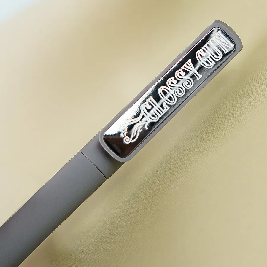 Ручка шариковая GLOSSY GUN с покрытием soft touch