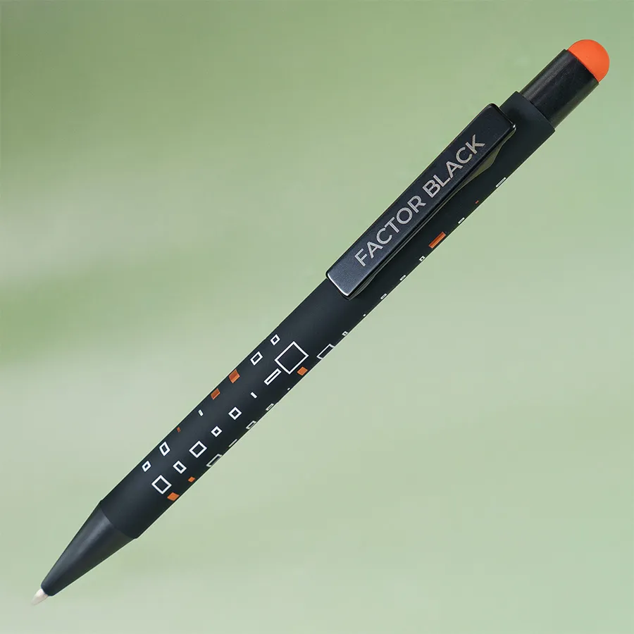 Ручка шариковая FACTOR BLACK со стилусом