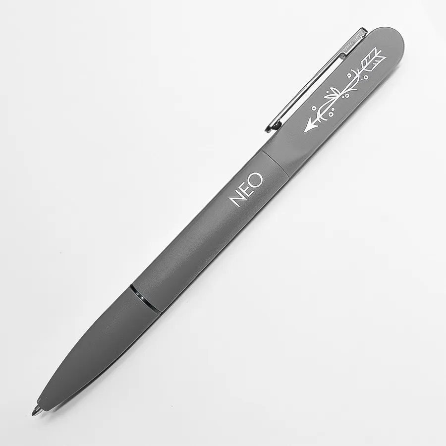Ручка шариковая NEO с подсветкой после гравировки, soft touch
