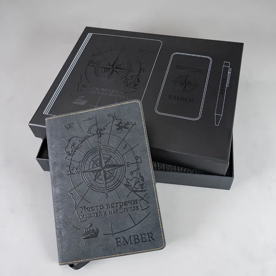 Коробка для  набора: ежедневник, power bank, ручка