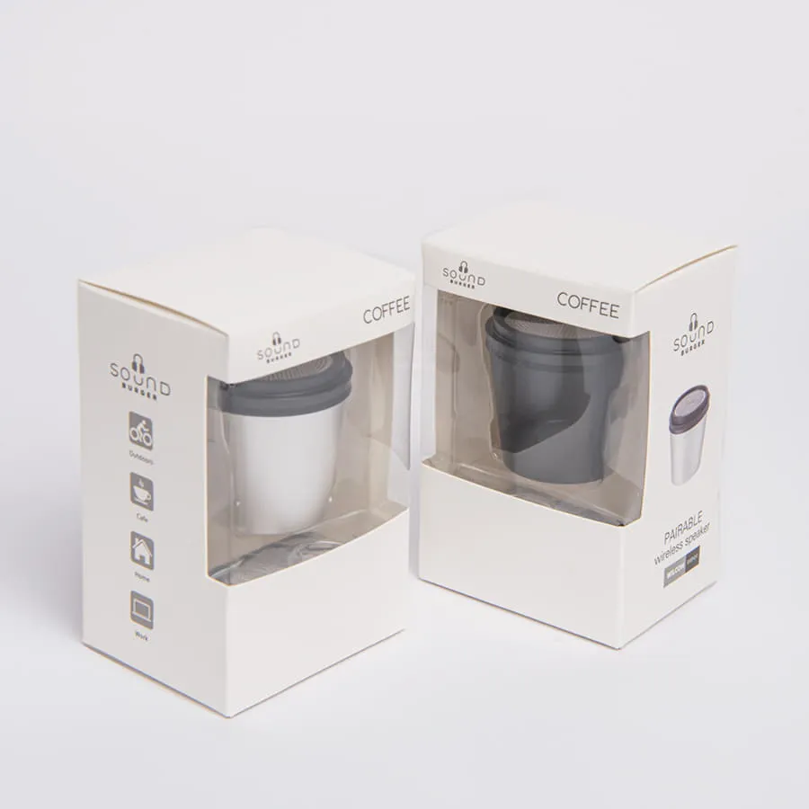 Портативная mini Bluetooth-колонка Sound Burger "Coffee" серебристый