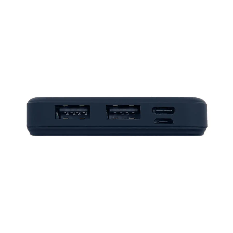 Универсальный аккумулятор Flash 10 (10000 мАч) с подсветкой и soft touch,синий,13,7х6,87х1,55 мм