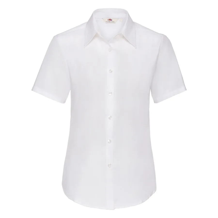 Рубашка женская SHORT SLEEVE OXFORD SHIRT LADY-FIT 130