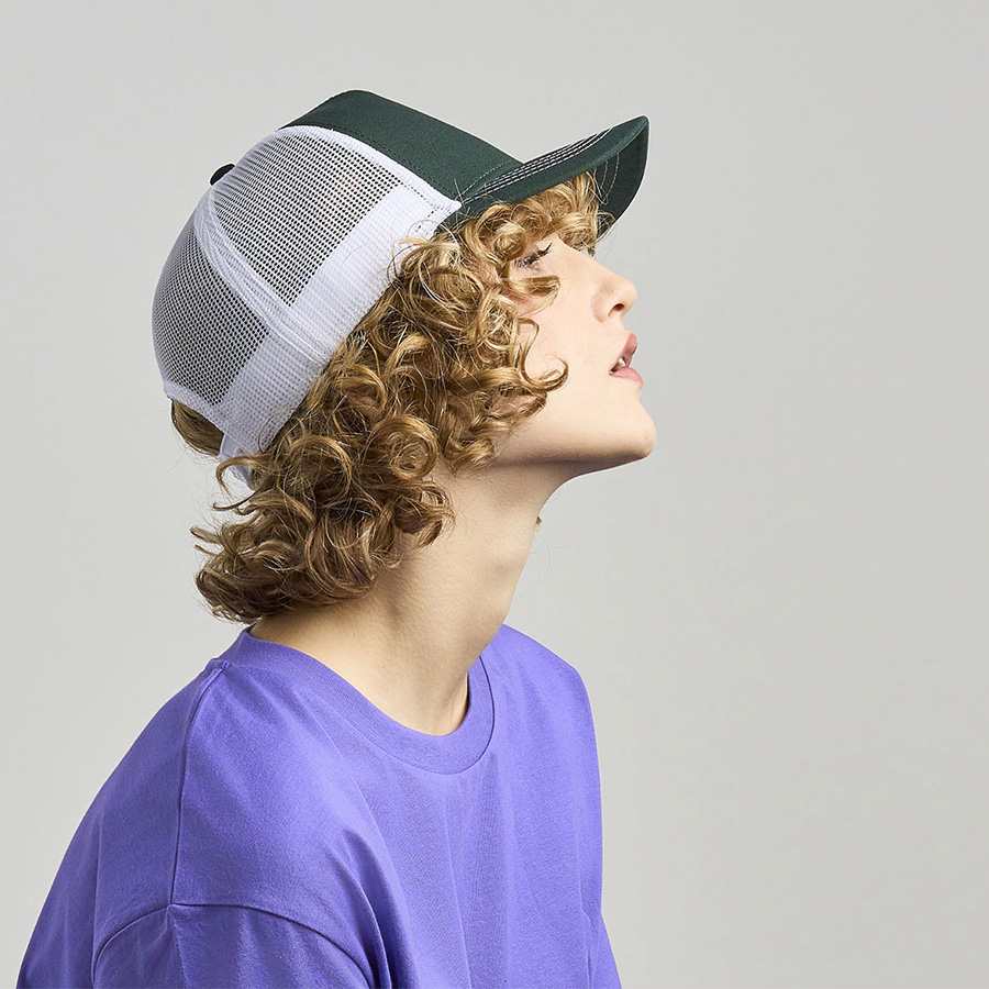Бейсболка RAPPER CANVAS-S, 5 клиньев, пластиковая застёжка, Белый