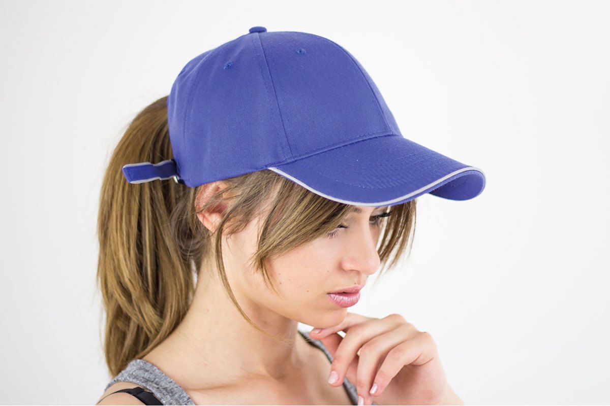 Бейсболка REFLECT со светоотражающими деталями, 6 клиньев,  металлическая застежка