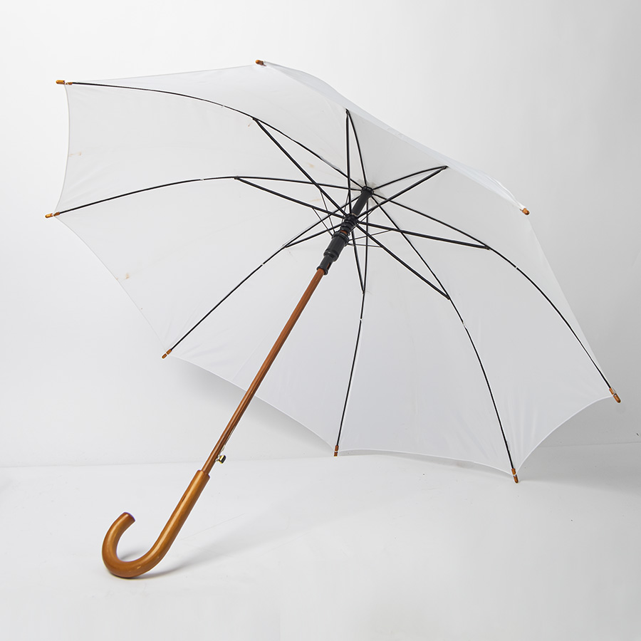 Зонт-трость механический, деревянная ручка