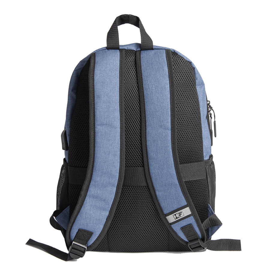 Рюкзак PULL, синий/чёрный, 45 x 28 x 11 см, 100% полиэстер 300D+600D