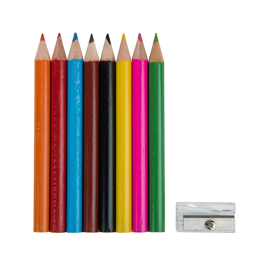 Набор цветных карандашей MIGAL (8шт) с точилкой
