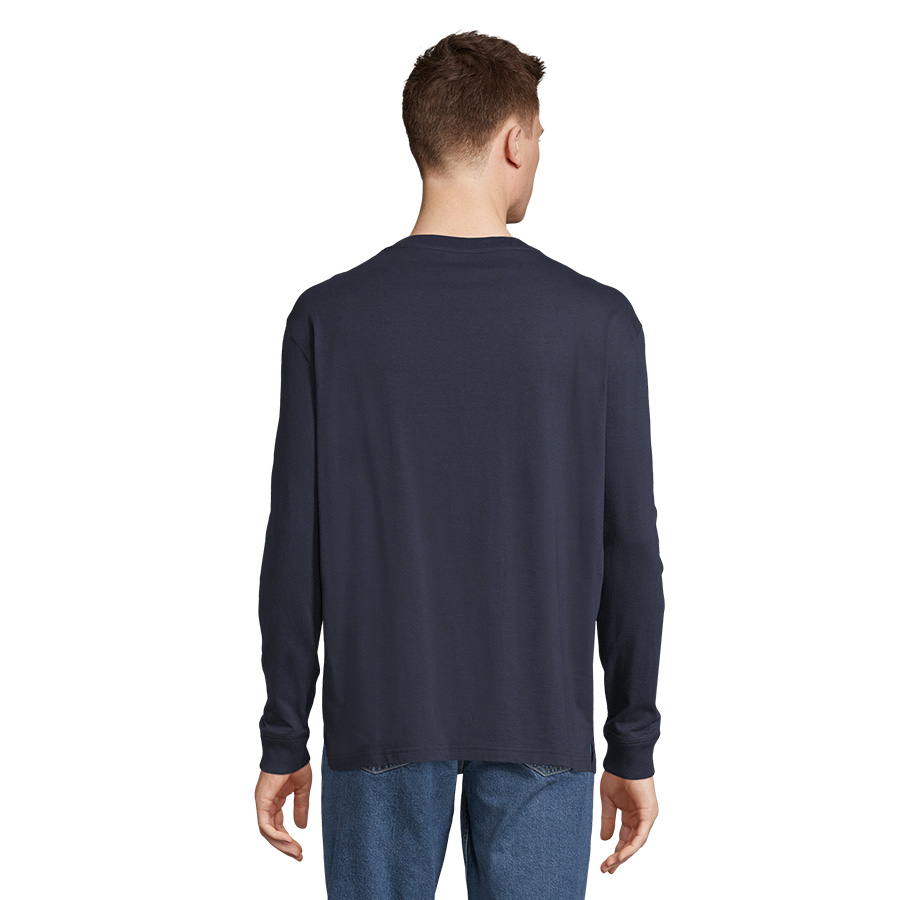 Футболка мужская PIONEER Long Sleeve,темно-синий,XL , 100% хлопок,175 г/м2