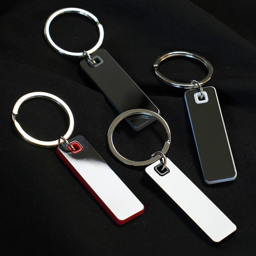 Брелок TONER STICK; 5,28 x 1,6 x 0,42 см; черный; металл/пластик