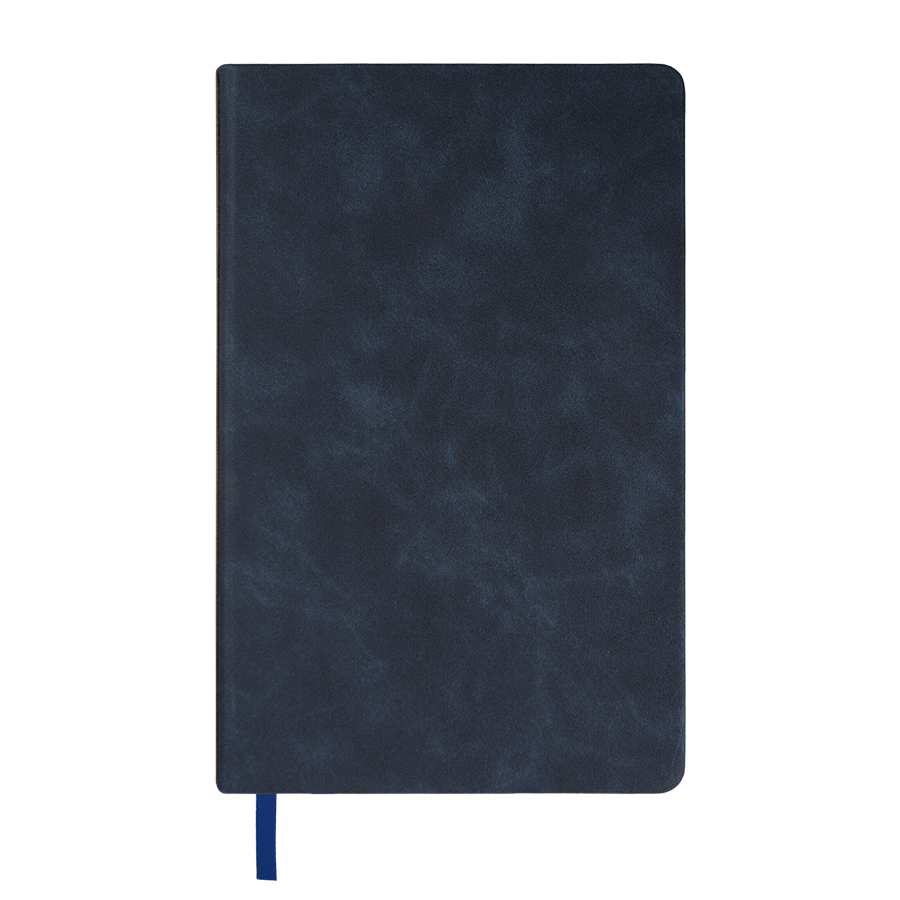 Ежедневник недатированный Muse, зеленый, А5, с декоративной коричневой полосой, блок в линейку