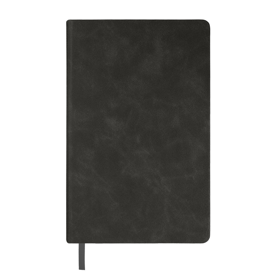 Ежедневник недатированный Muse, зеленый, А5, с декоративной коричневой полосой, блок в линейку