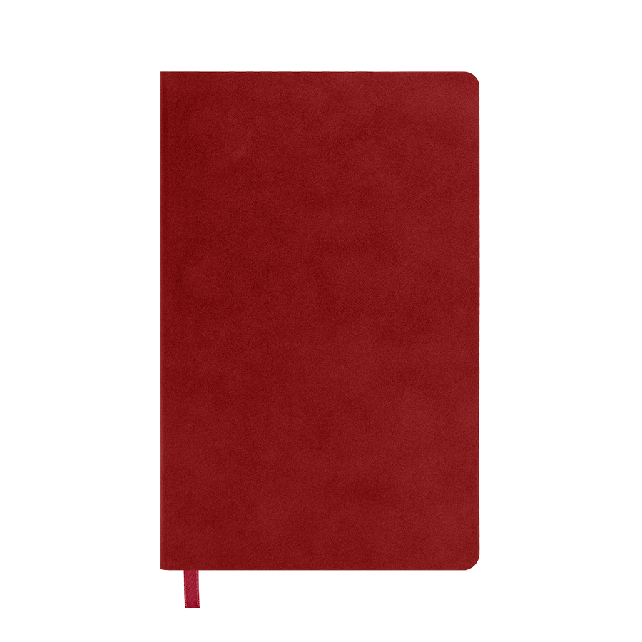 Бизнес-блокнот ALFI, A5, красный, мягкая обложка, в линейку
