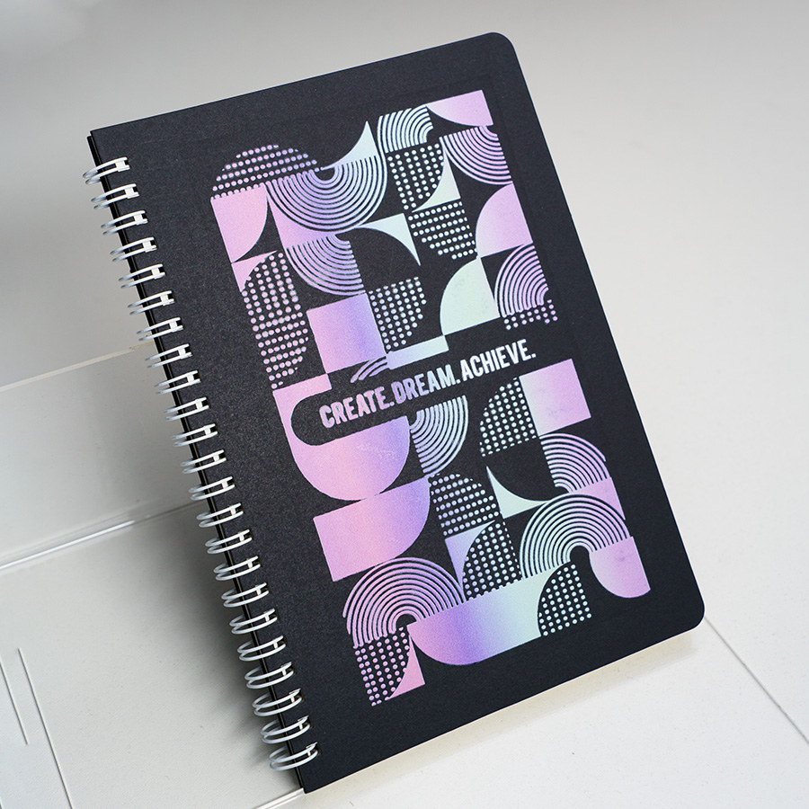 Блокнот на двойной пружине HELIX, 143 х 205 мм, черный, блок в линейку Блокнот на двойной пружине HELIX, 143 х 205 мм, черный, блок в линейку