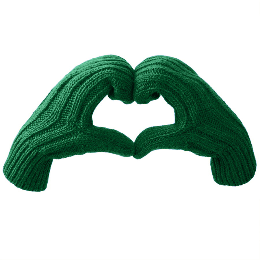 Варежки вязаные НАСВЯЗИ© шерсть/акрил