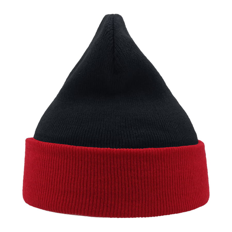 Шапка вязаная  двойная WIND с отворотом