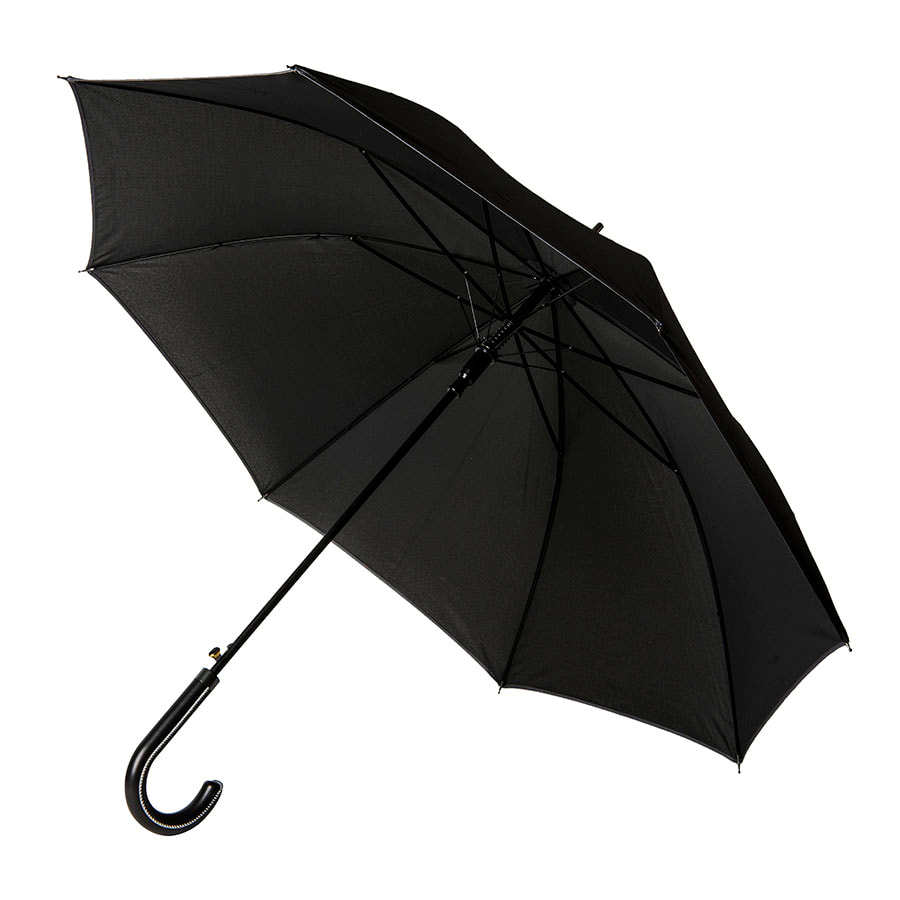 Зонт-трость OXFORD, ручка из искусственной кожи, полуавтомат