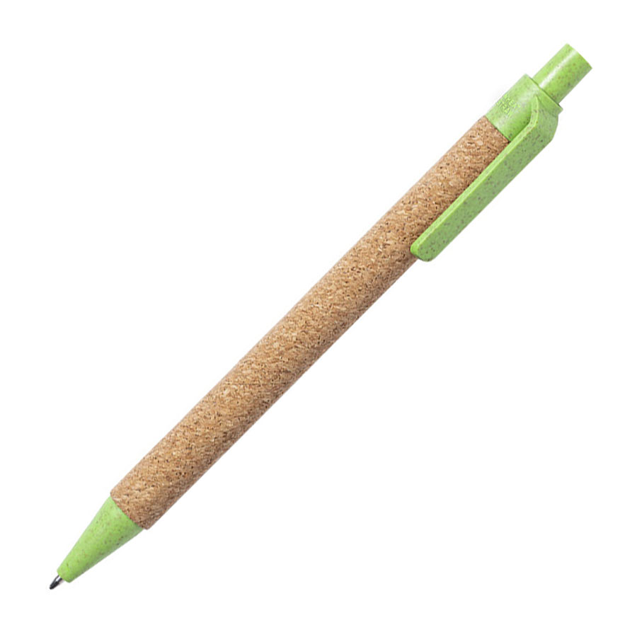 Ручка шариковая YARDEN, черный, натуральная пробка, пшеничная солома, ABS пластик, 13,7 см
