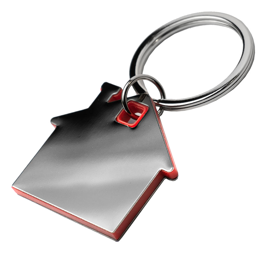 Брелок TONER HAUS; 4,1 x 3,7 x 0,5 см; черный, металл/пластик