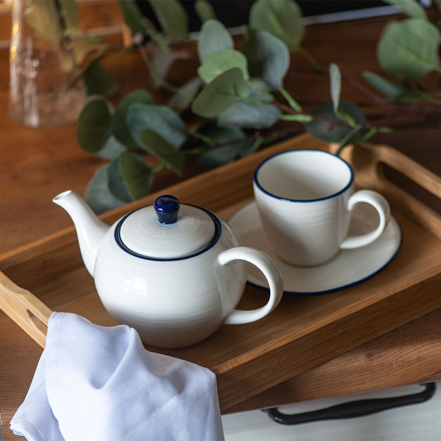 Набор SEAWAVE: чайная пара и чайник в подарочной упаковке