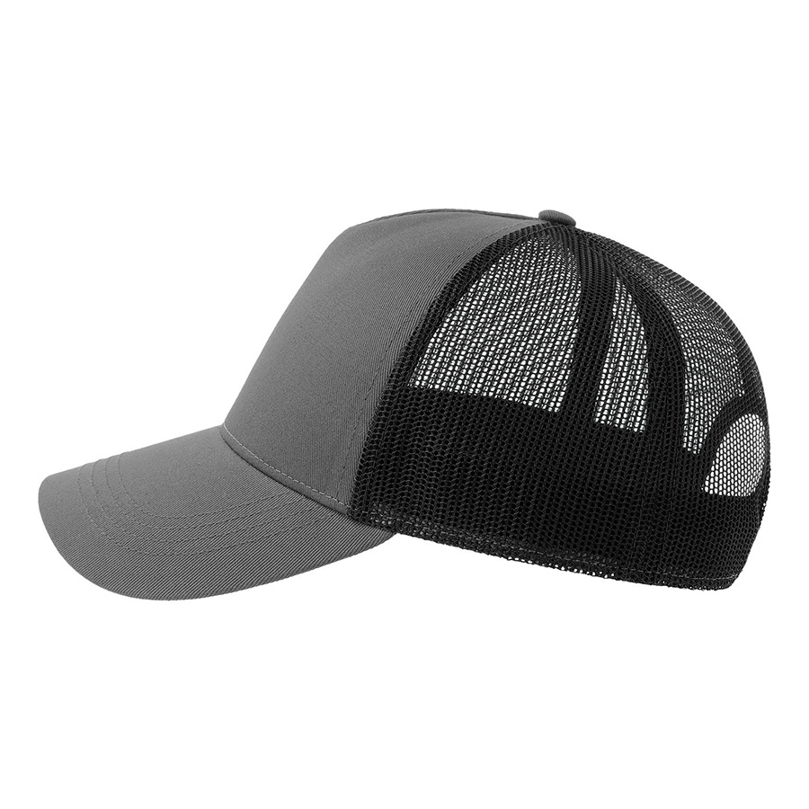 Бейсболка RAPPER COTTON-S, 5 клиньев, пластиковая застёжка, Черный