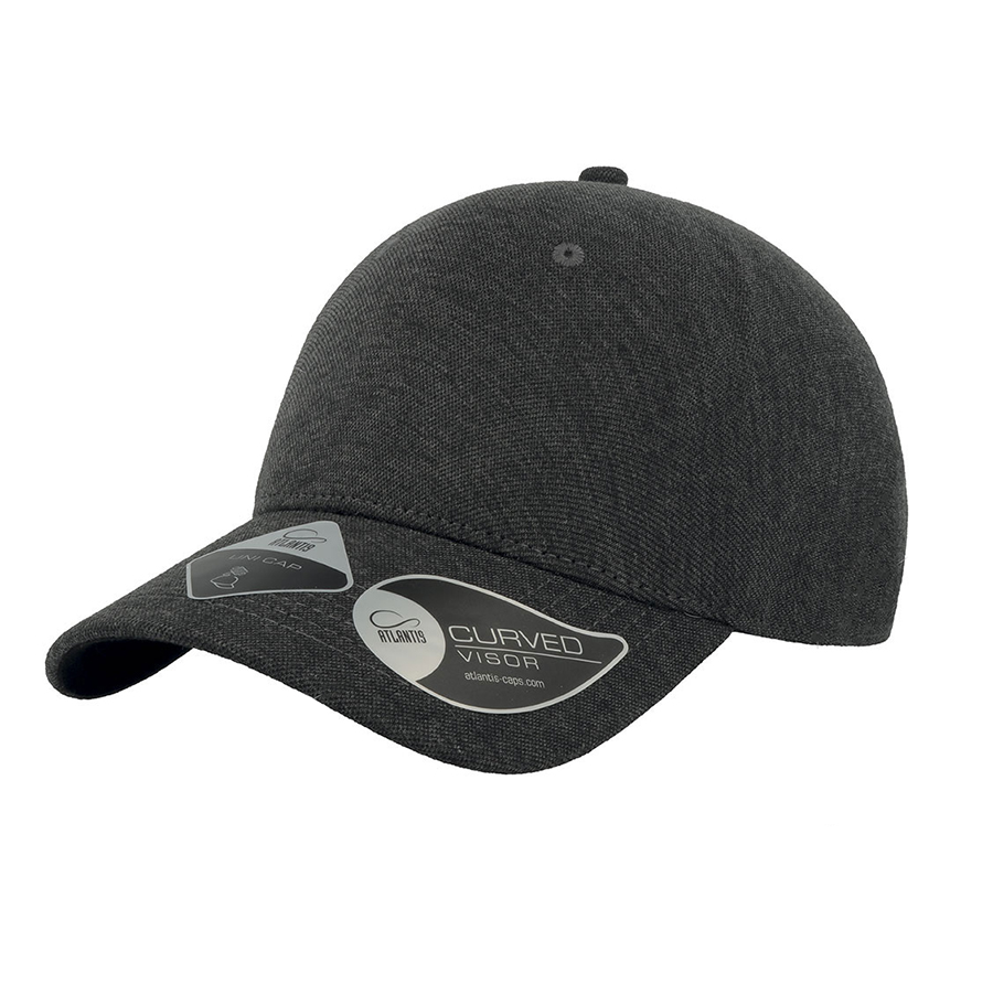 Бейсболка UNI-CAP PIQUET, без панелей и швов, без застежки, Серый