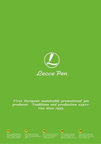 Обложка каталога LECCE PEN