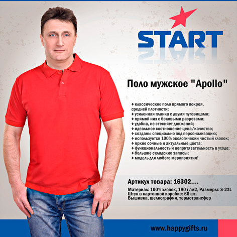Поло мужское Appllo